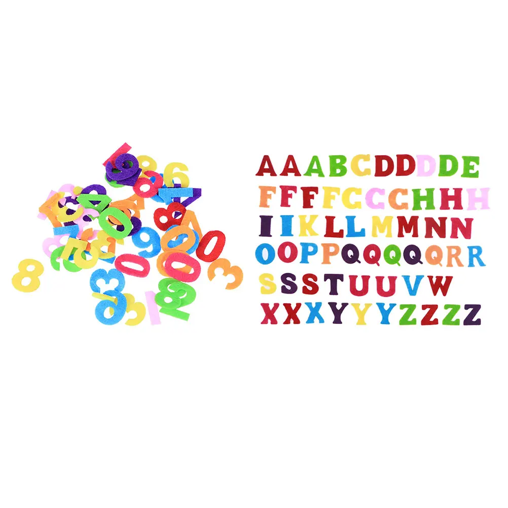 

200 Pcs Felt Alphanumeric Letter Ornament Number Accessories for Kids Numbers Toys Letters