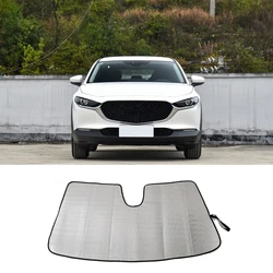 For Mazda CX-30 2020-2022 Foldable Car Windshield Sun Shade Front Window Curtain Summer UV Refletive Sun Protection Cover