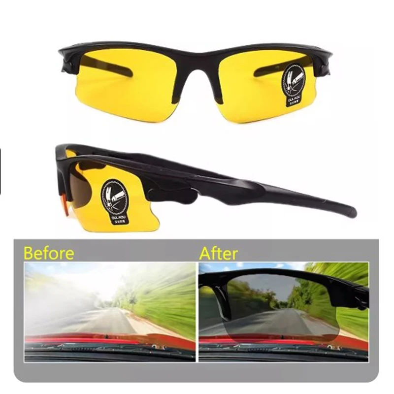 Hot Sale Day Night Car Vision Driver's Eyewear Anti Anti-Glare Night Vision Driver Goggles Night Driving Enhanced Light Glasses