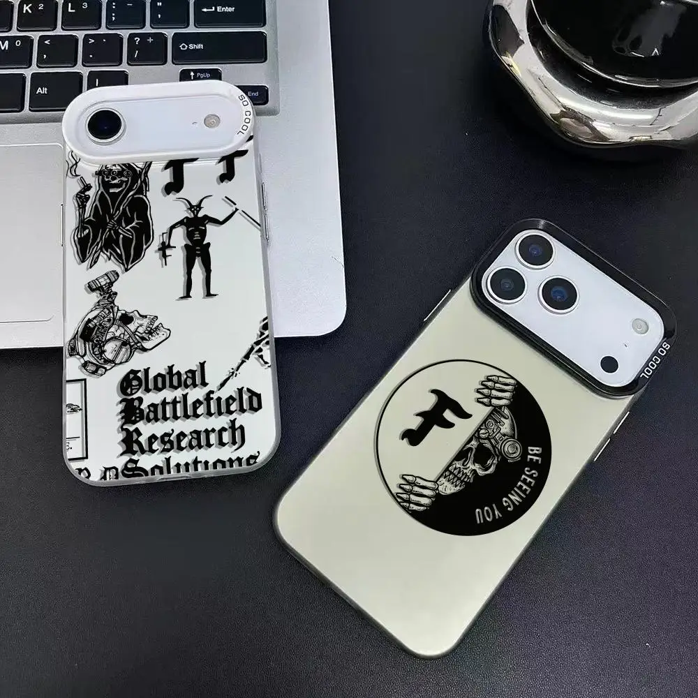 حافظة هاتف مجموعة الملاحظات الأمامية لهاتف آيفون 17 16 15 14 13 12 11 Pro Max Air Matte Laser Aurora مقاومة للصدمات Funda