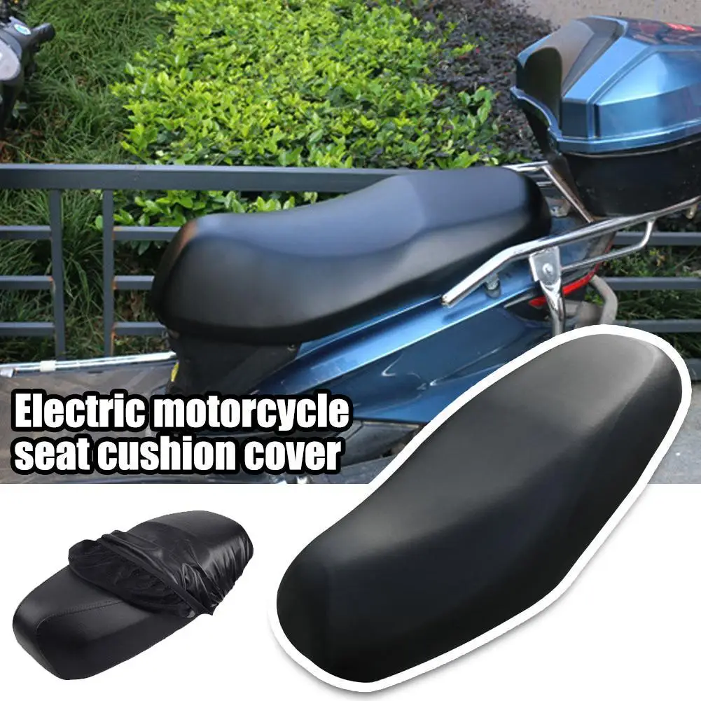 Funda de cojín de asiento de motocicleta impermeable y gruesa, correa elástica para lluvia, cubierta Universal, Electr U8J1