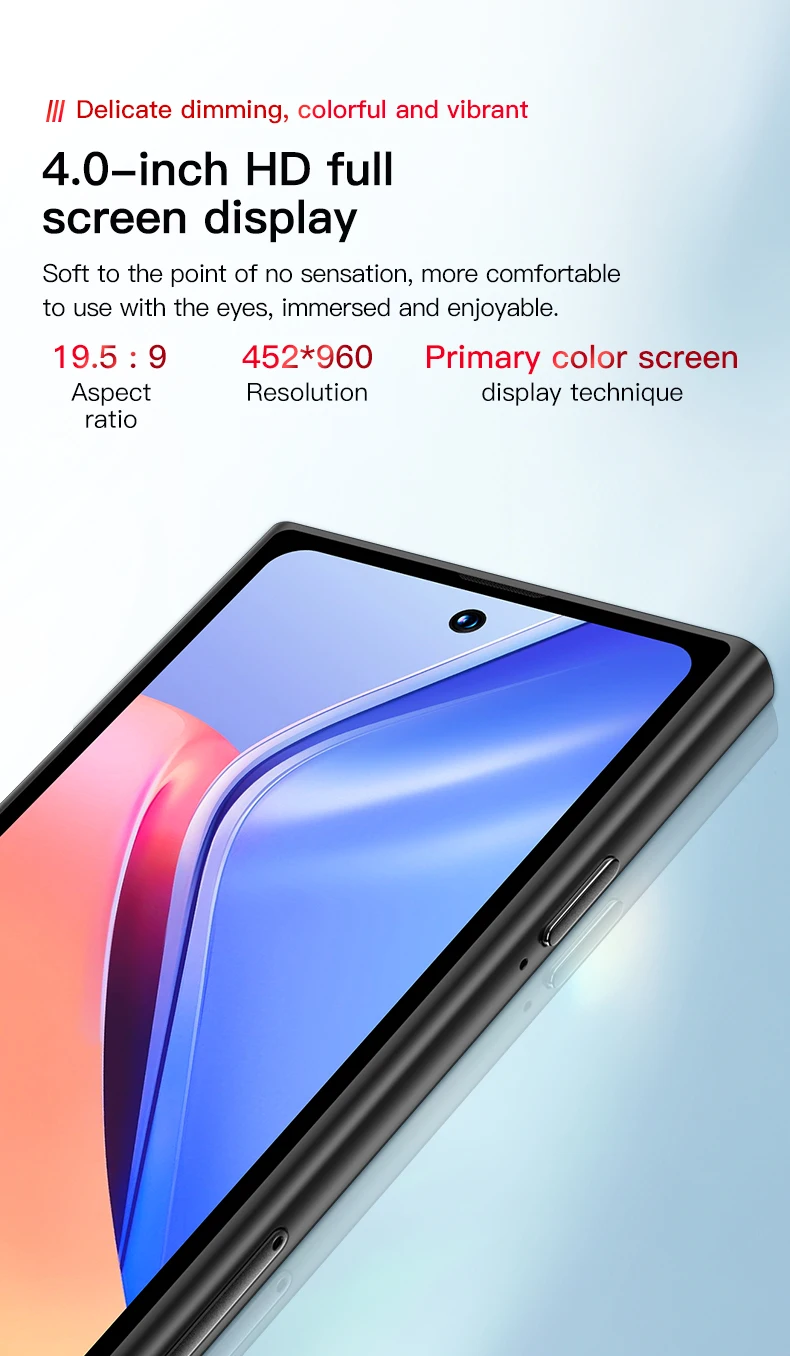 ONEMYTH S25 Pro 3G Smartphone 4.0inches MTK 2GB RAM 16GB ROM Dual SIM Card 5MP 2000mAh Type-C Android Cellphone Face Unlock