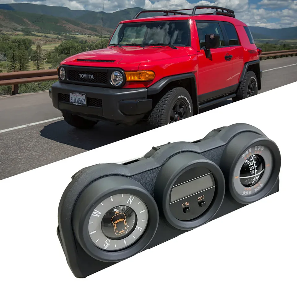 

Suitable for Toyota FJ Cruze Triple Gauge, altitude gauge, compass gauge, temperature gauge, original factory accessories