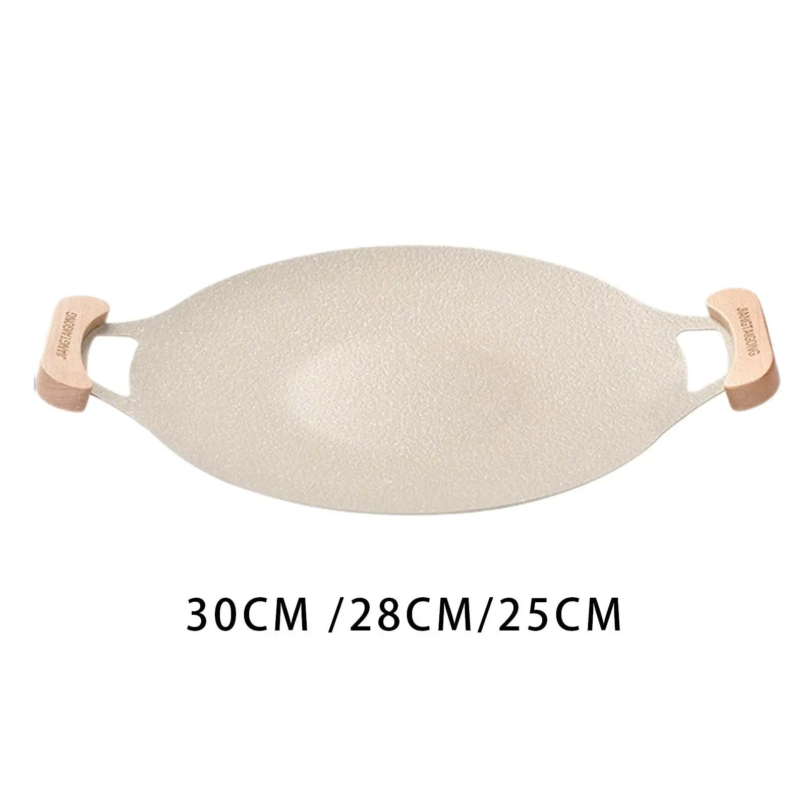 

Korean BBQ Pan Frying Pan Cookware Practical Teppanyaki Pan Round BBQ Griddle