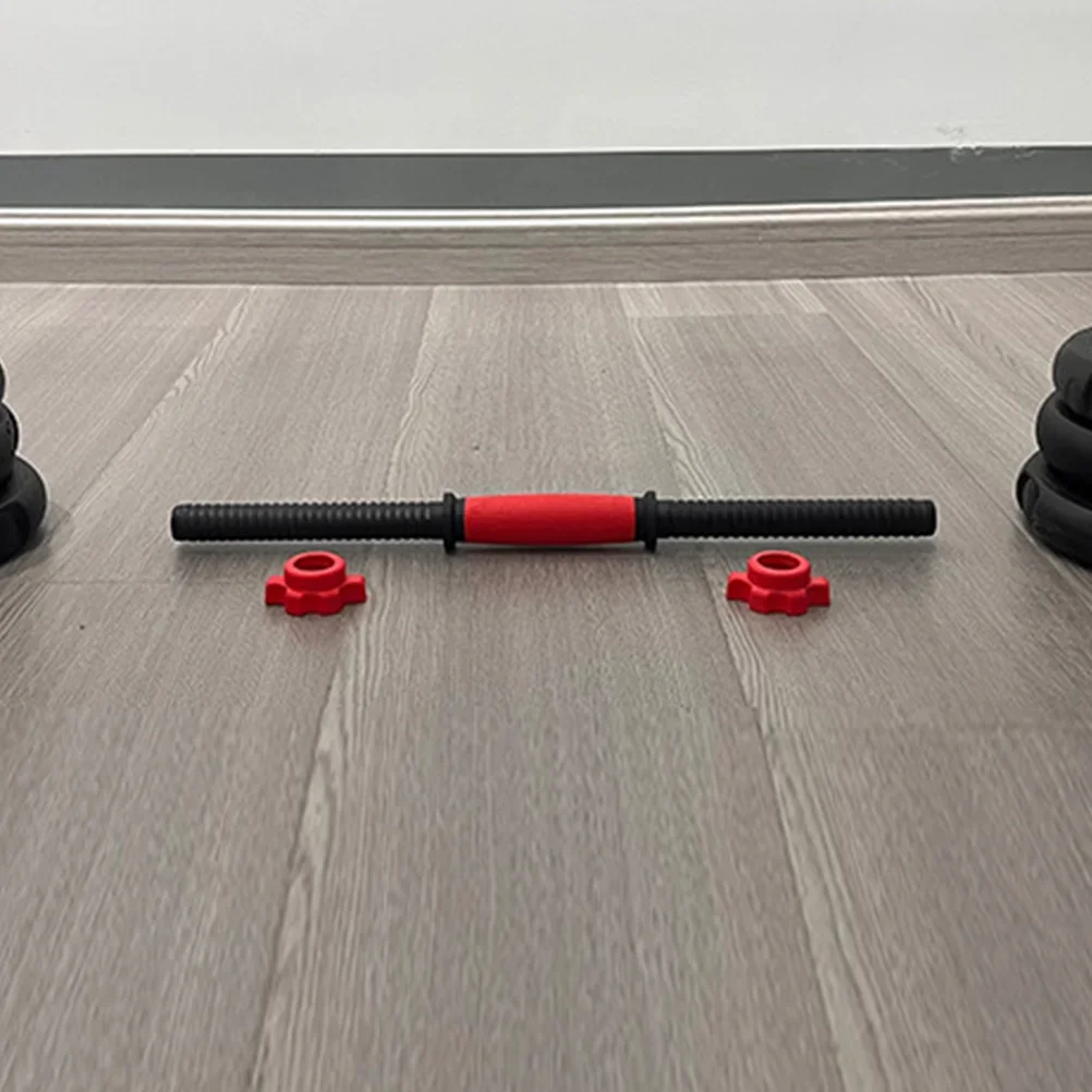 Set Batang Dumbbell Tahan Lama Konektor Dumbbell Batang Penghubung dengan Mur untuk Latihan Barbel Profesional dan Penggunaan Pribadi Yoga matt