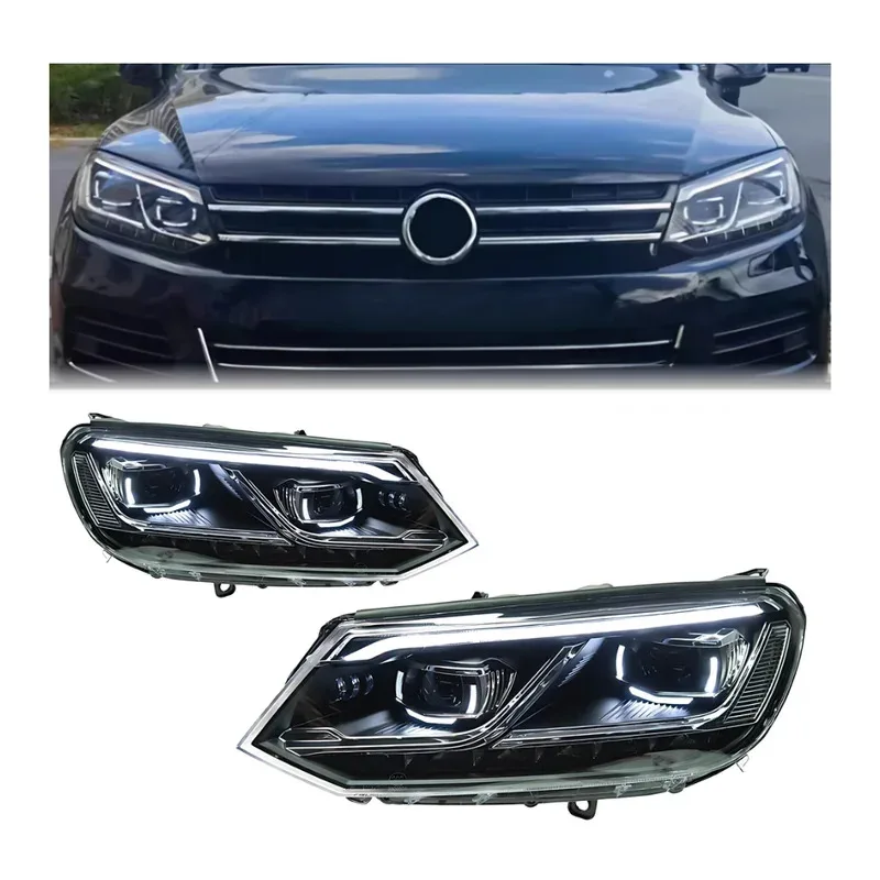 

Touareg 2011-2015 DRL светодиодный обновленный фонарь указателя поворота, модифицированный сигнал в сборе, автоаксессуары для VW