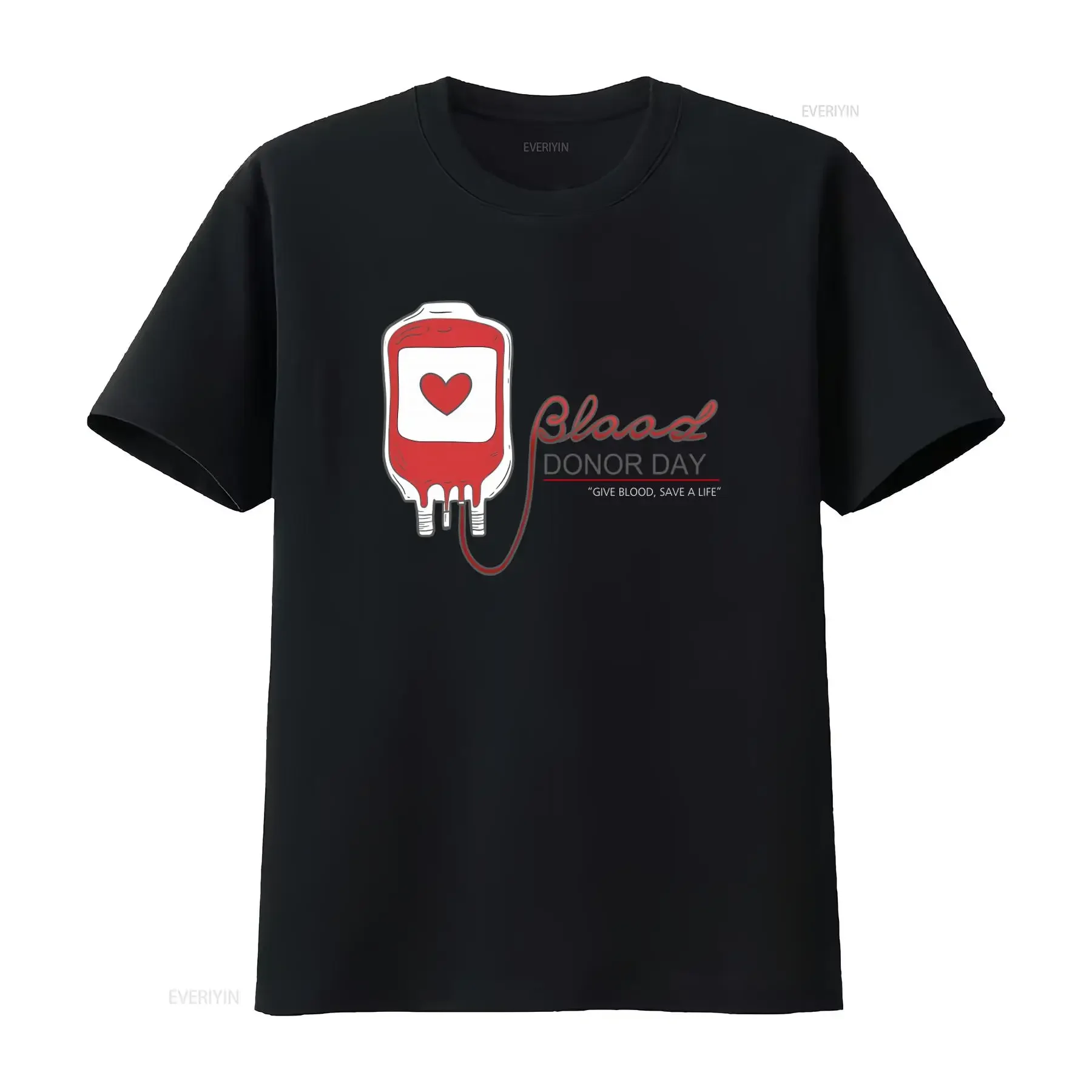 Blood Donor Day T Shirt Give Save A Life Comfortable Cotton for Cause vintage Washed homme Stretched designer clothes Stylish