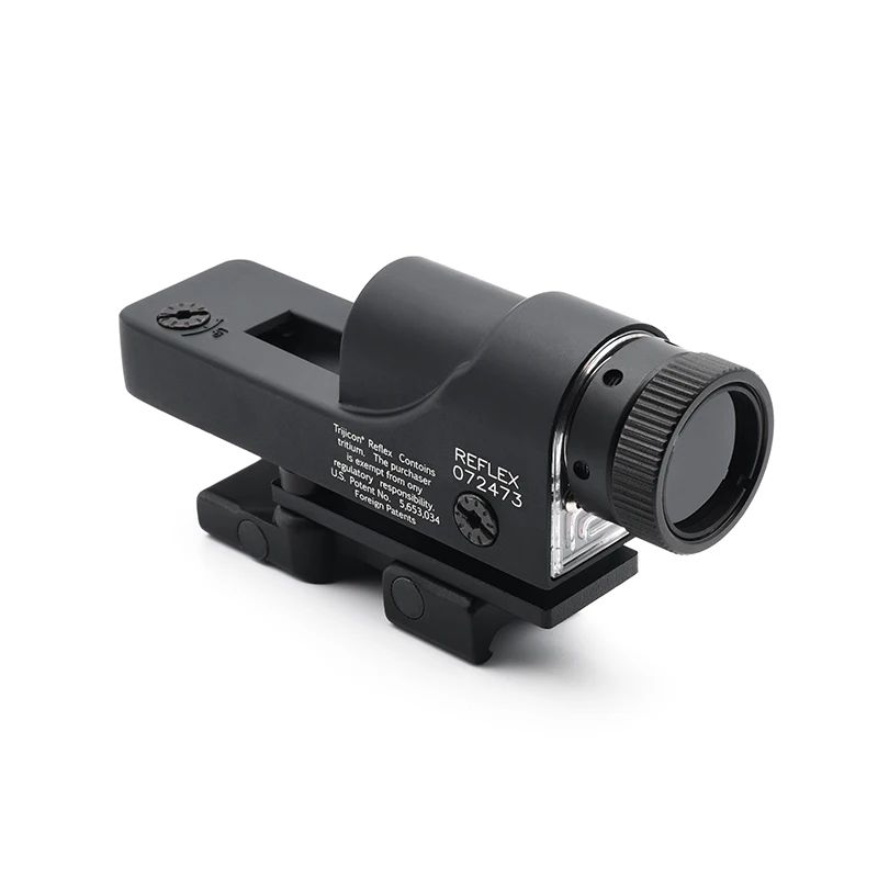 Imagem -02 - Tactical Auto-iluminado Reflex Sight Red Dot Riflescope com Tampa contra Poeira Caça e Airsoft com Marcações Completas Rx06