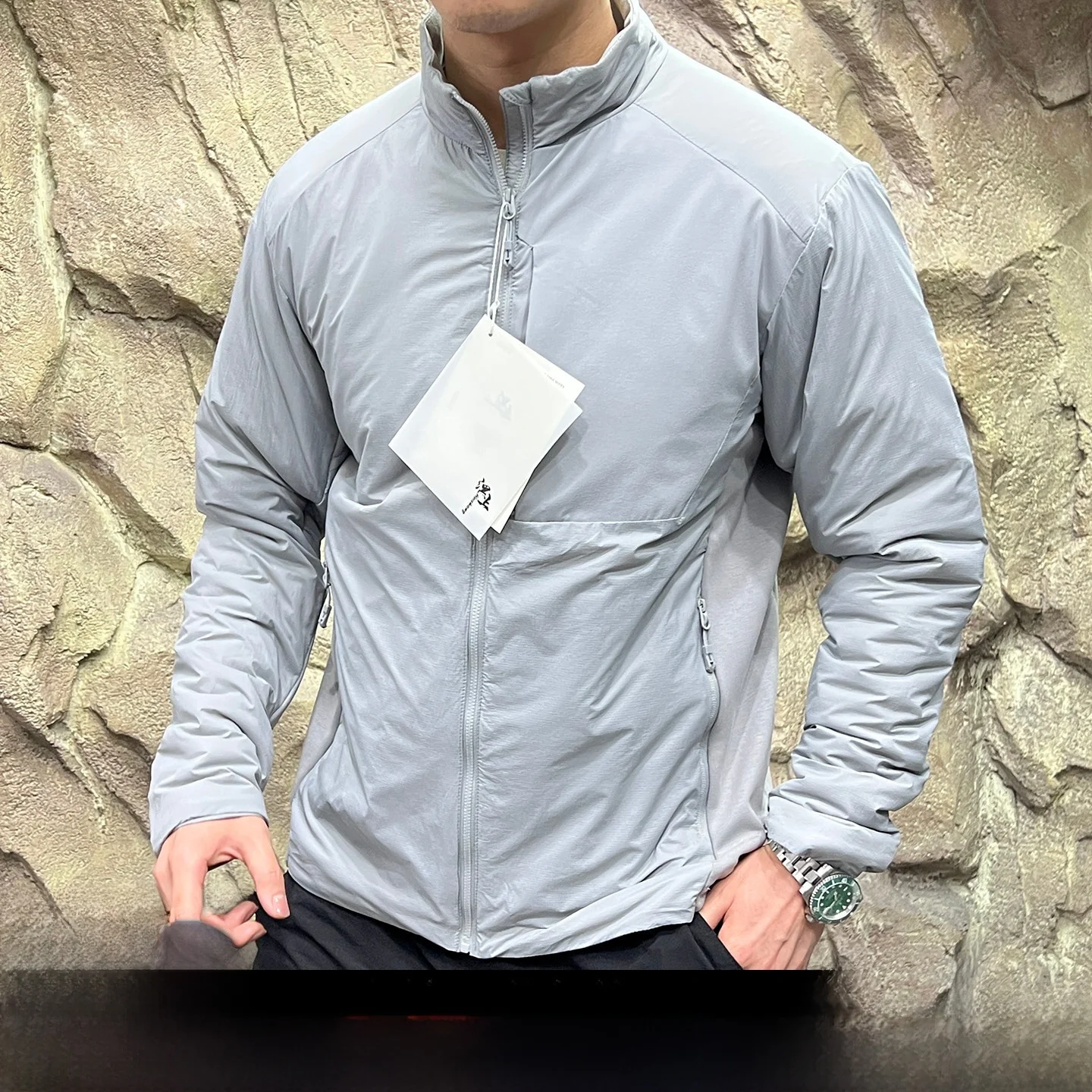 

Ветрозащитная дышащая хлопковая куртка с 3D-кроем для мужчин, осенне-зимняя, утепленная, теплая, приталенная, из полиэфирного волокна