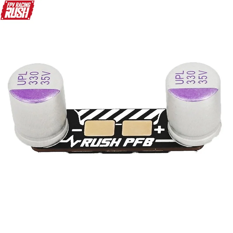 RUSHFPV PFB Power Filter Board With Dual 330μF 35V Solid Cap Voltage Spike Suppressor For FPV 6S ESC Stack