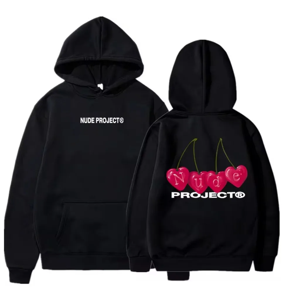 Sudadera con capucha para hombre y mujer, jersey de manga larga con estampado de Nude Project, de marca, de lujo, de lana, para invierno