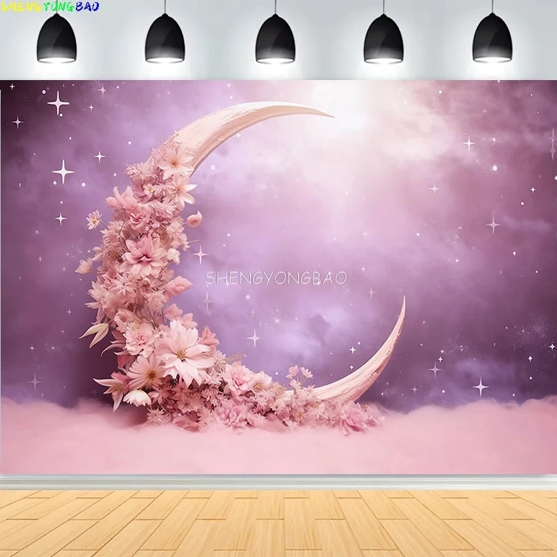 

Baby Shower Happy Birthday Party Photography Backdrops Newborn Kids Air Balloon Princess Tropical Jungle Photo Background BB-41