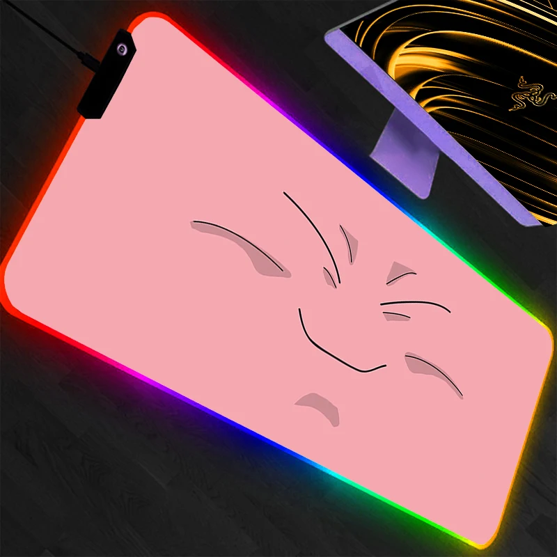 

Коврик для мыши RGB, игровые аксессуары, Dragon Ball, Varmilo, клавиатура, коврик для компьютерного стола, ковер, светодиодная подсветка, коврик для мыши