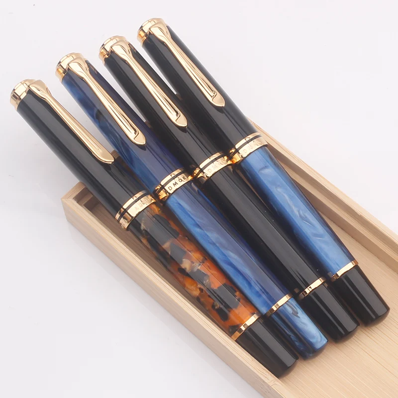 

Admok M800 Acrylic Piston Fountain Pen BOCK Schmidt F/M 0.5mm Nib Ink Pen Business Writing Office Supplies Smooth Supplies