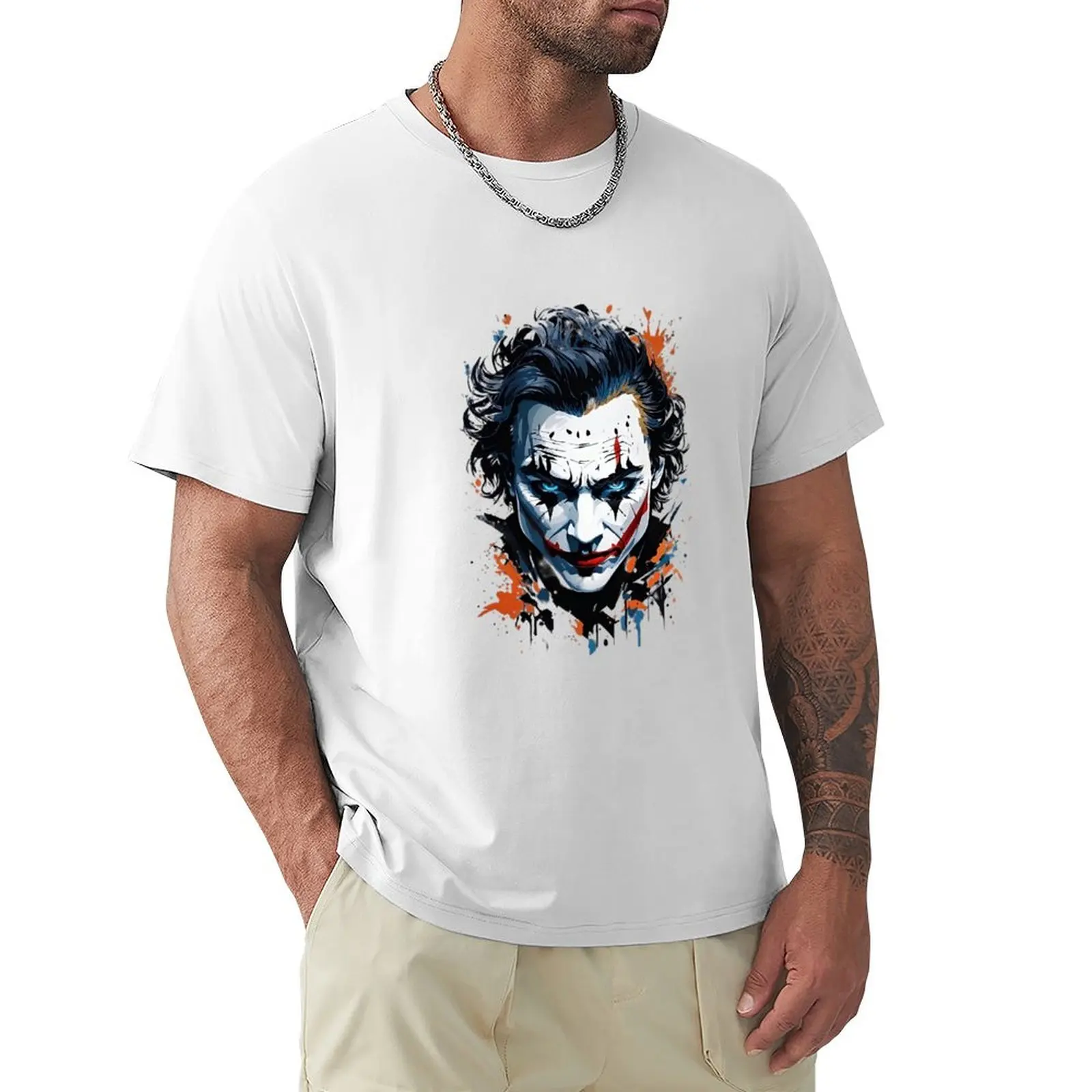 jocker T-shirt funnys vintage summer clothes aesthetic clothes men clothes