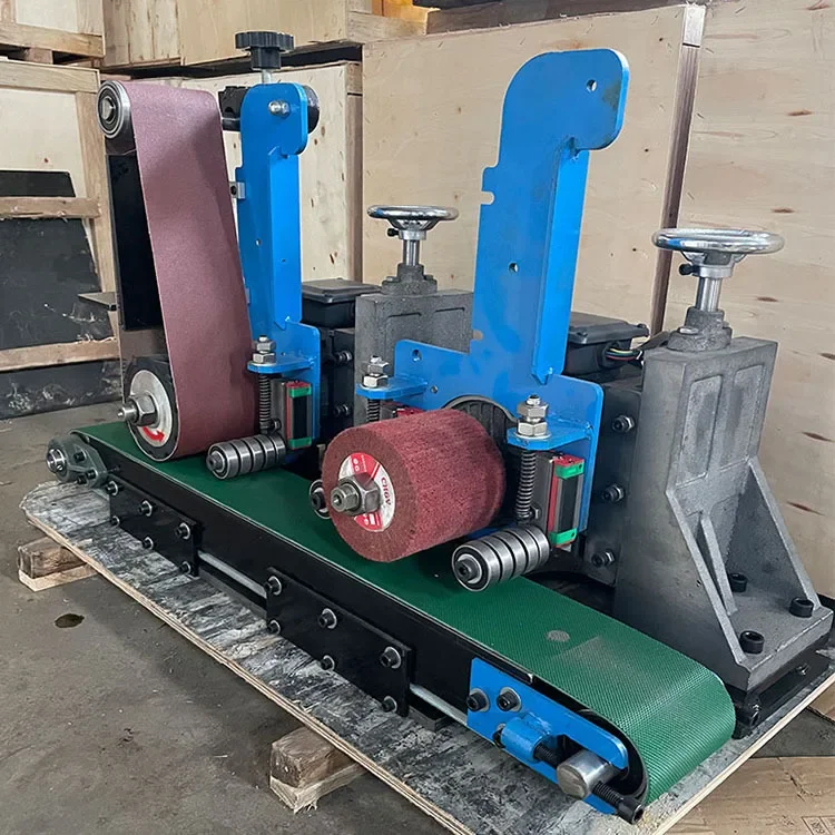 Metal Single Sand Plane Drawing And Polishing Machine Steel Double Sand Grinding Derusting Machine Deburring Belt Sander