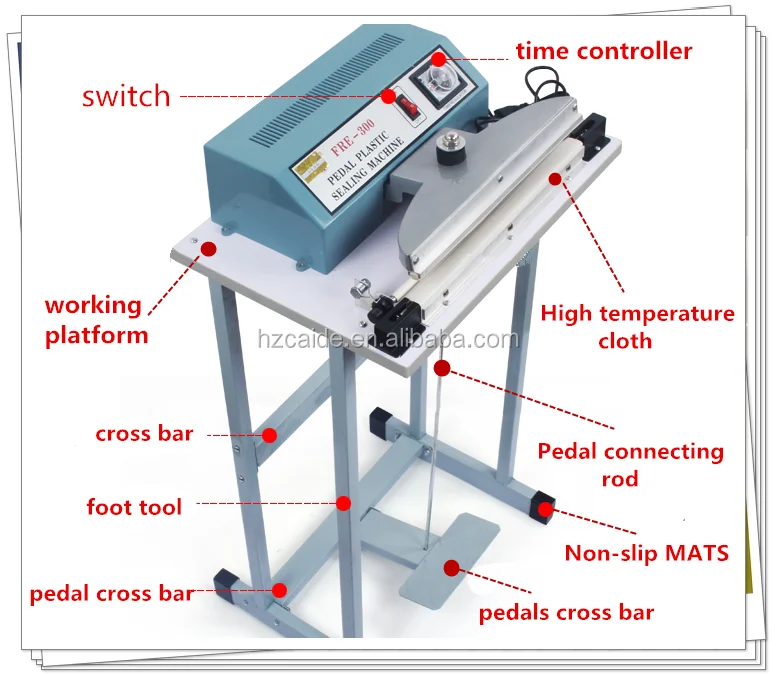 2020 Hot sale machine  can seal tea bag plastic bags  continuous heating  Pedal sealing machine