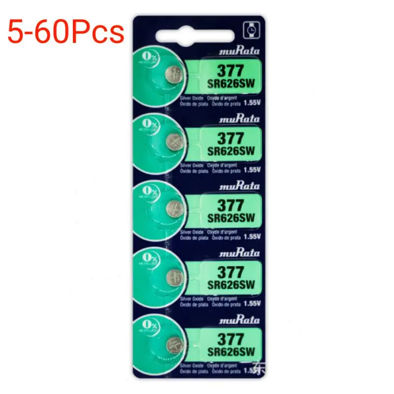 5-60Pcs Original For SONY AG4 377 Button Batteries SR626SW Cell Coin Alkaline Battery For Watch Toys Clock