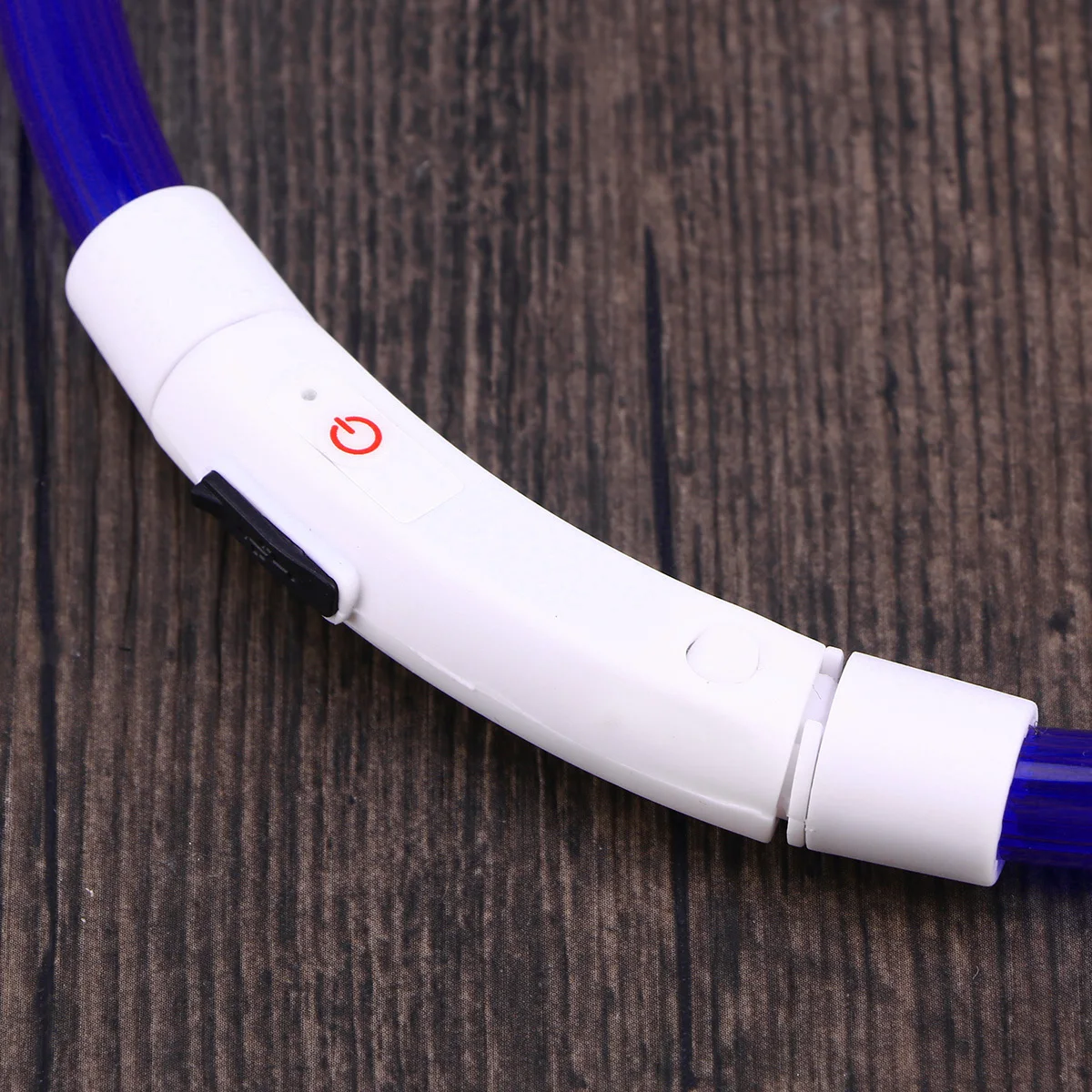 

LED Dog Collar 50cm Blue USB Rechargeable Mini Energy Saving Silicone Glowing Pet Dog Collar for Night