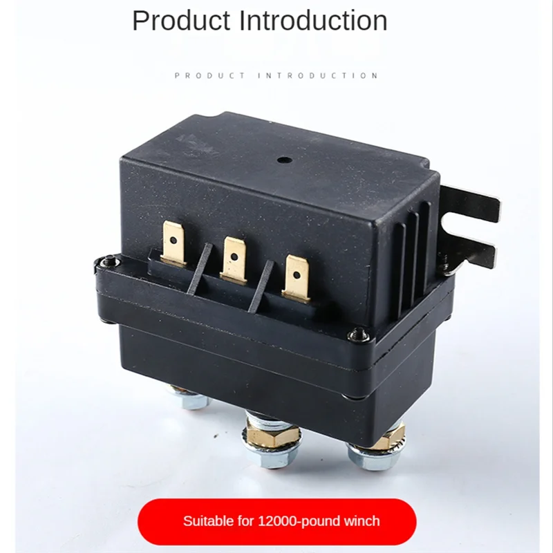 

Universal Contactor Winch Control Solenoid Relay 12V 500A Winch Solenoid Relay 500A DC Switch 4WD ATV Control
