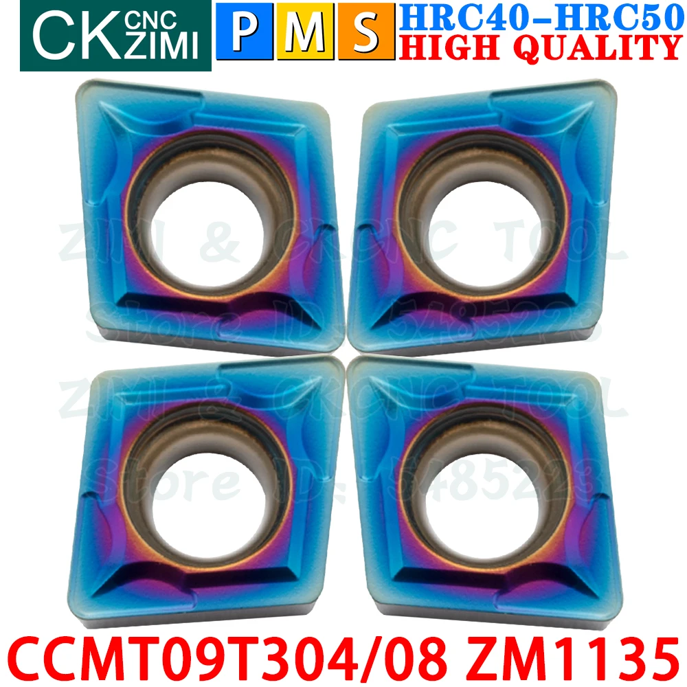 CCMT09T304 ZM1135 CCMT09T308 ZM1135 CCMT32.51 CCMT32.52 Sisipan Karbida Alat Sisipan Pembalik Internal Eksternal Alat Pemotong Bubut Logam CNC CCMT 09T3 CCMT09T3 Alat pertukangan