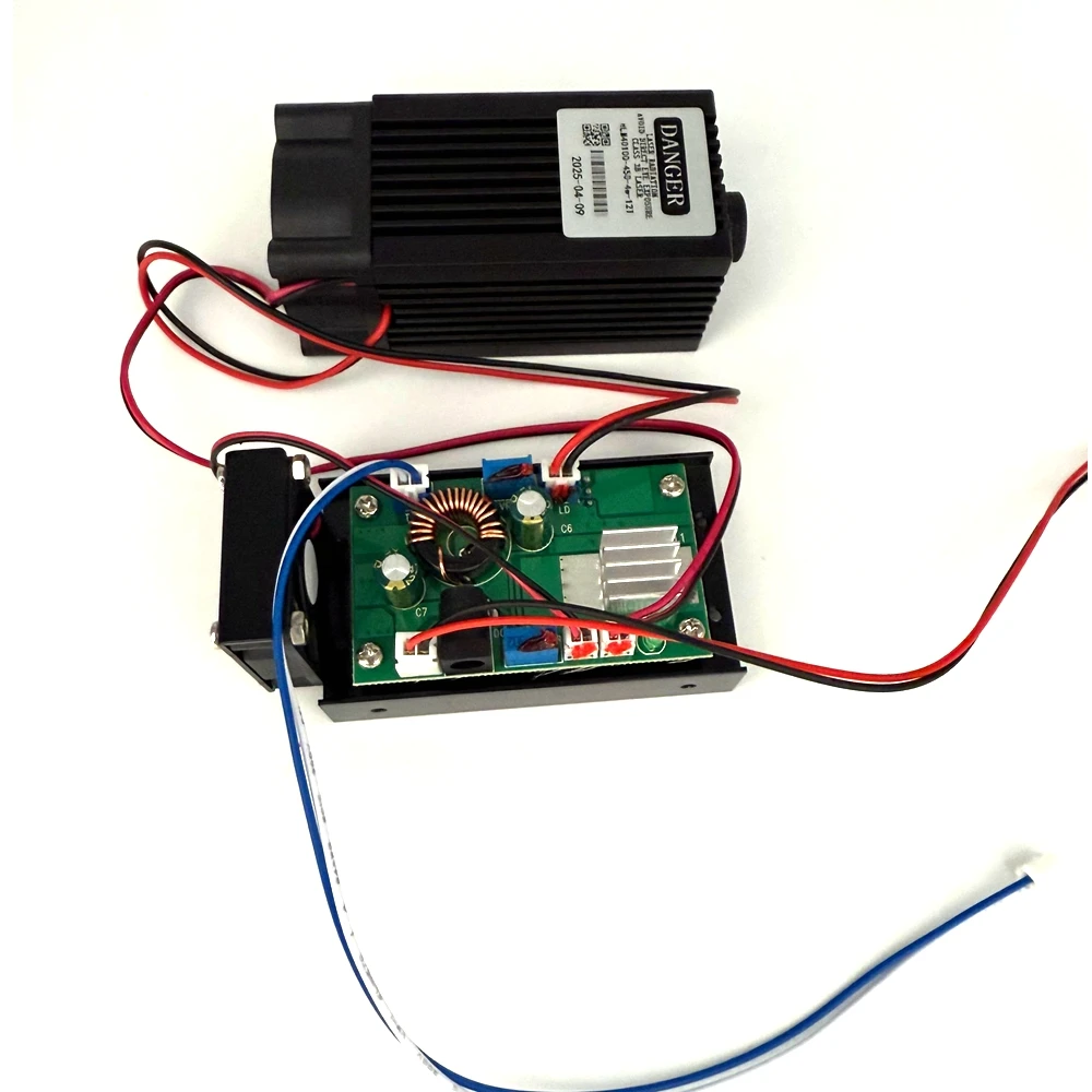 Powerful 445nm 450nm 2w/4w Blue Engraving Laser Dot Module 12VCooling Fan Driver