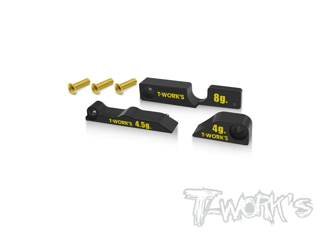 Original T works TE-X4-J Brass Motor Mount Weights Set 4 + 4.5 + 8g ( For Xray X4/X4'23 ) Professional Rc part