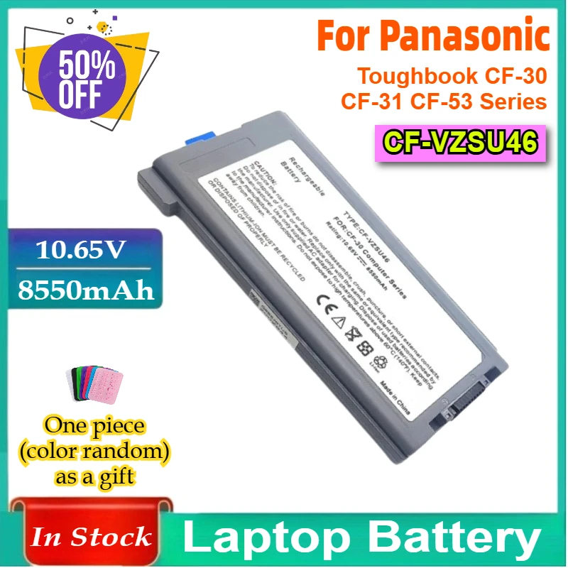 

Аккумулятор CF-VZSU46 для Panasonic Toughbook CF-30 CF-31 CF-53 Series CF-VZSU46AU CF-VZSU46U CF-VZSU46S 10,65 В 8550 мАч