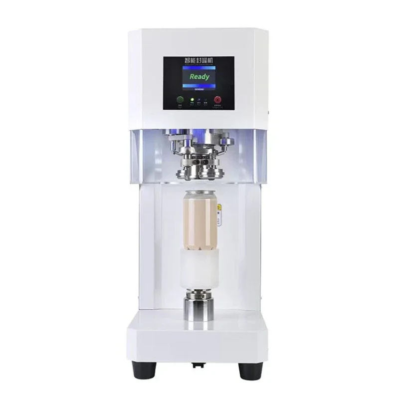 Non-rotating can sealing machine Soda can Automatic beverage Soda juice can sealing machine with tray