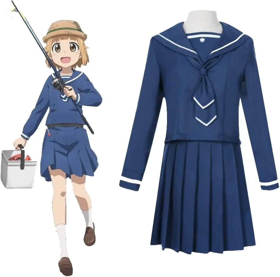 Fulujiacos Anime Tsurugi Hina Cosplay Costume école uniforme hauts robe Halloween fête de noël ensembles uniforme costumes