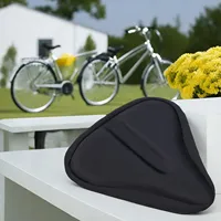 MTB Bike Seat Gel Cushion Cover Ergonomic design For Large Wide Bicycle Comfort Saddle Pad Cycling Riding Accessories Parts