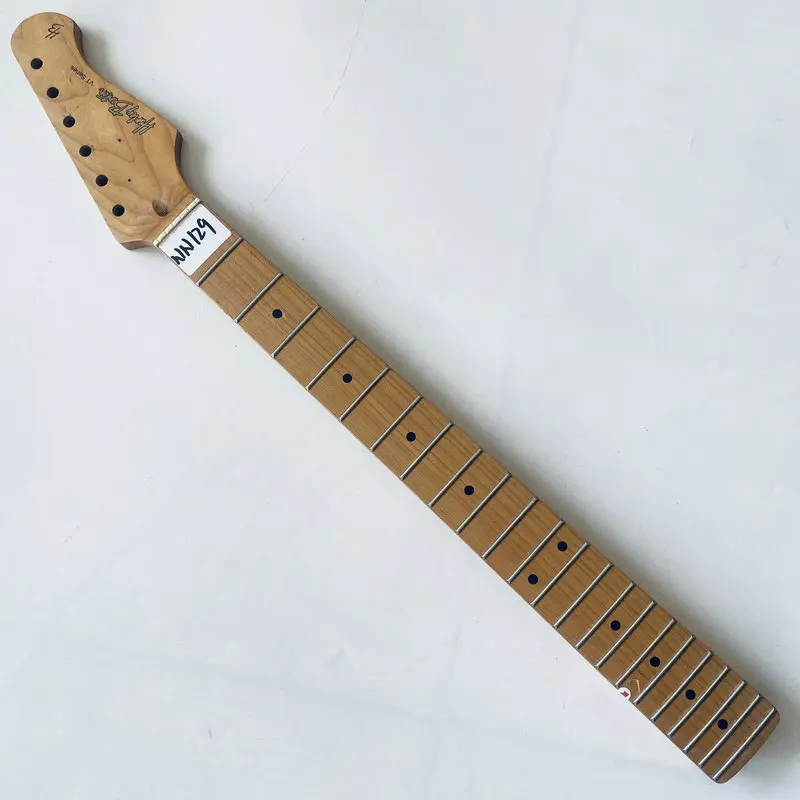 

NN129 Original HB Brand ST Guitar 22 Frets Electric Guitar Neck Roasted Maple Wood Replace and DIY Surface Damages&Dirty