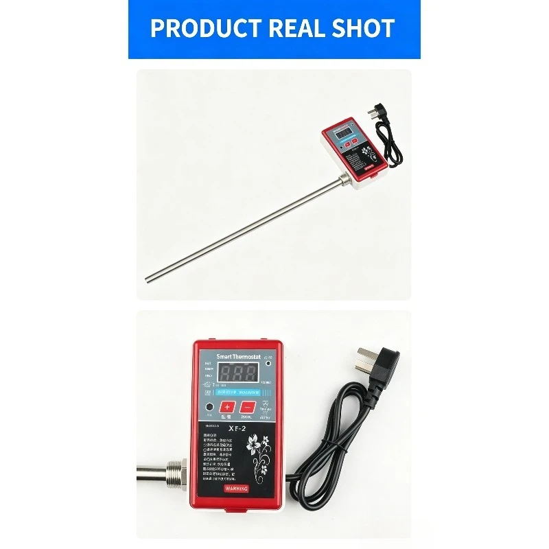 Household Water Filled Radiator Heating Tube, Smart Thermostat Timing Constant Temp Quiet Energy Saving Electric Heating Rod