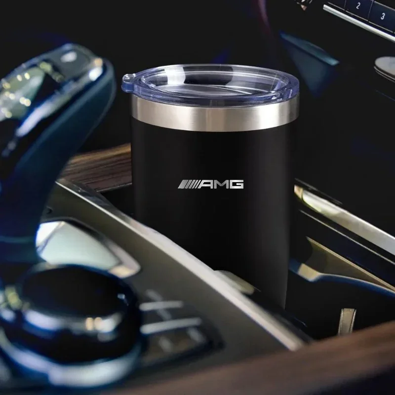 زجاجة مياه كوب سيارة القهوة الحراري للتخييم والتنزه والنزهات 20 أونصة لمرسيدس بنز AMG GLC GLE GLB GLS W204 W205 W203 W211 #3