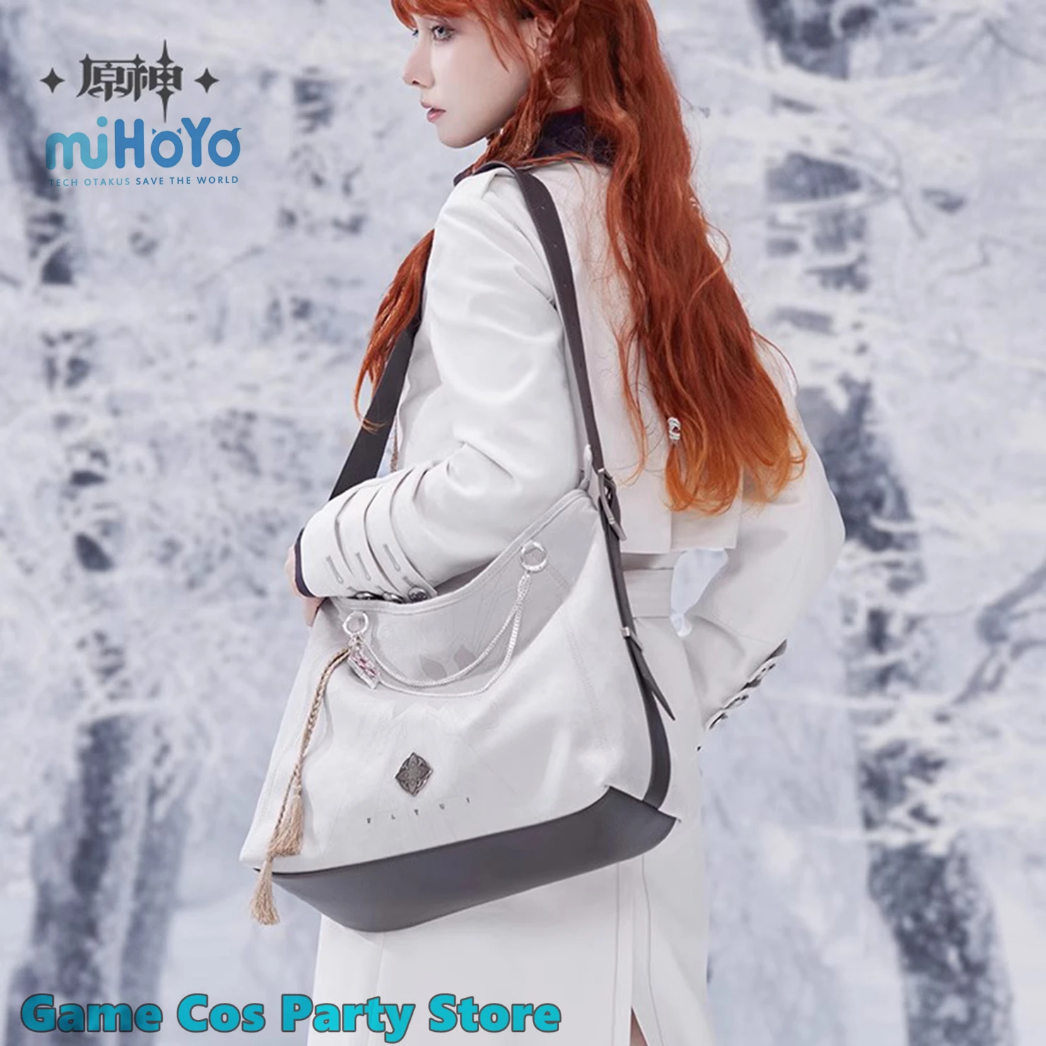 [Genuino] Gioco Genshin Impact Fatui Harbingers Tema Borsa a tracolla Anime Cosplay Zaino Fascino Wanderer Childe Regrator Originale