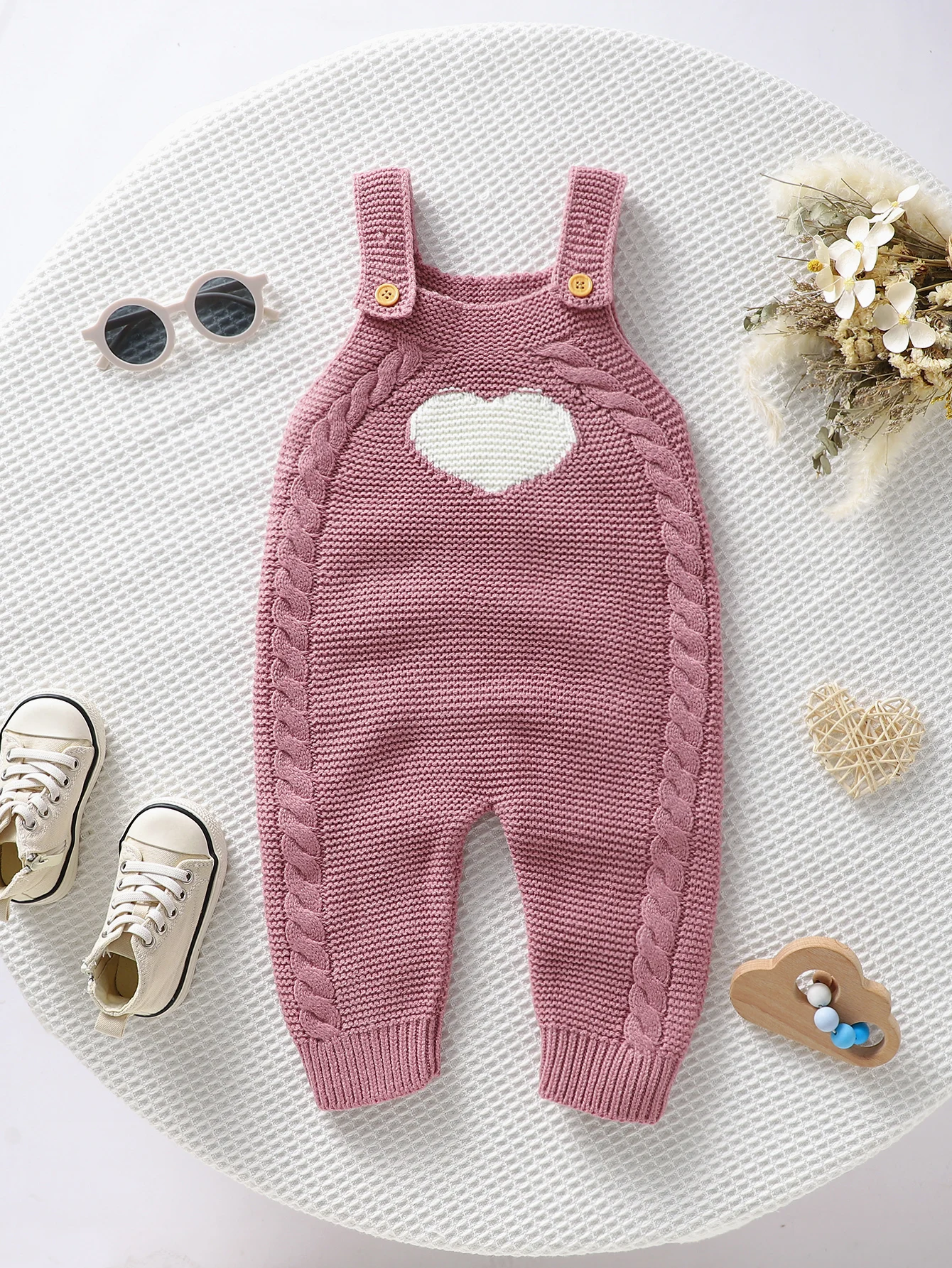 

Baby Rompers Sleeveless Newborn Girls Knitted Strap Jumpsuits Playsuits 0-18m One Piece Infant Outwear Overalls Children Clothes