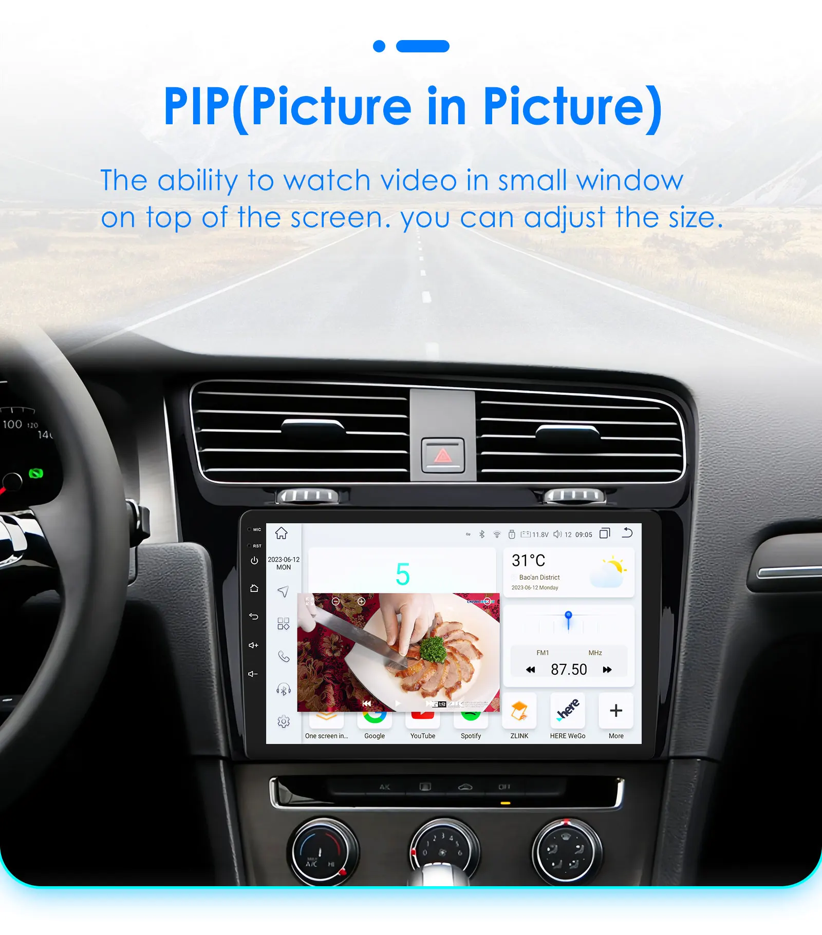 Hizpo Smart Car Intelligente Systeme für VW Golf 7 2013-2017 Multimedia GPS Player 2din Autoradio CarPlay Android Auto 2din Radio – Detail 33