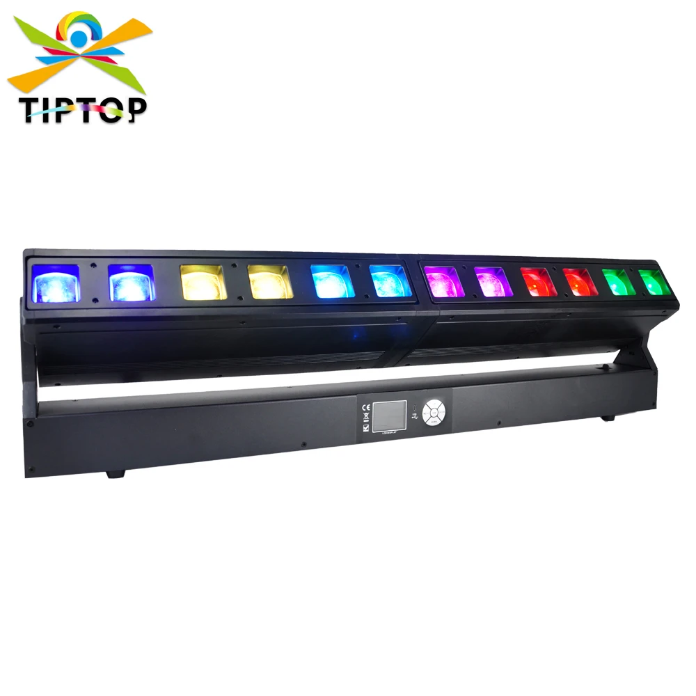 New Arrival 12x40W 4IN1 LED Pixel Bar Beam Zoom Wash Effect Moving Light DMX512 DJ Disco Light Wedding Party Bar Stage Lighti