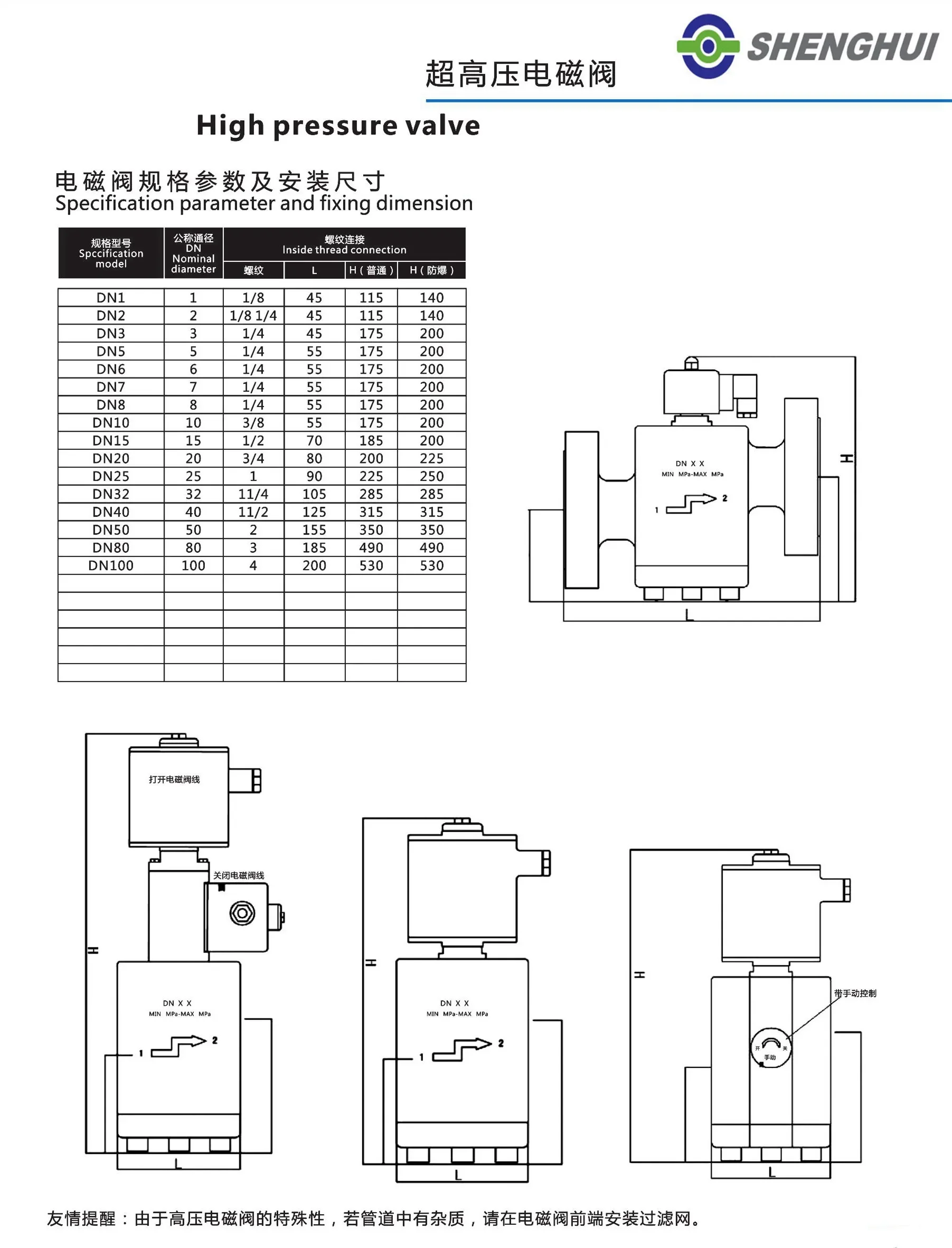 Électrovanne High pressure solenoid valve High temperature solenoid valve Explosion-proof Autres vannes — détail 3