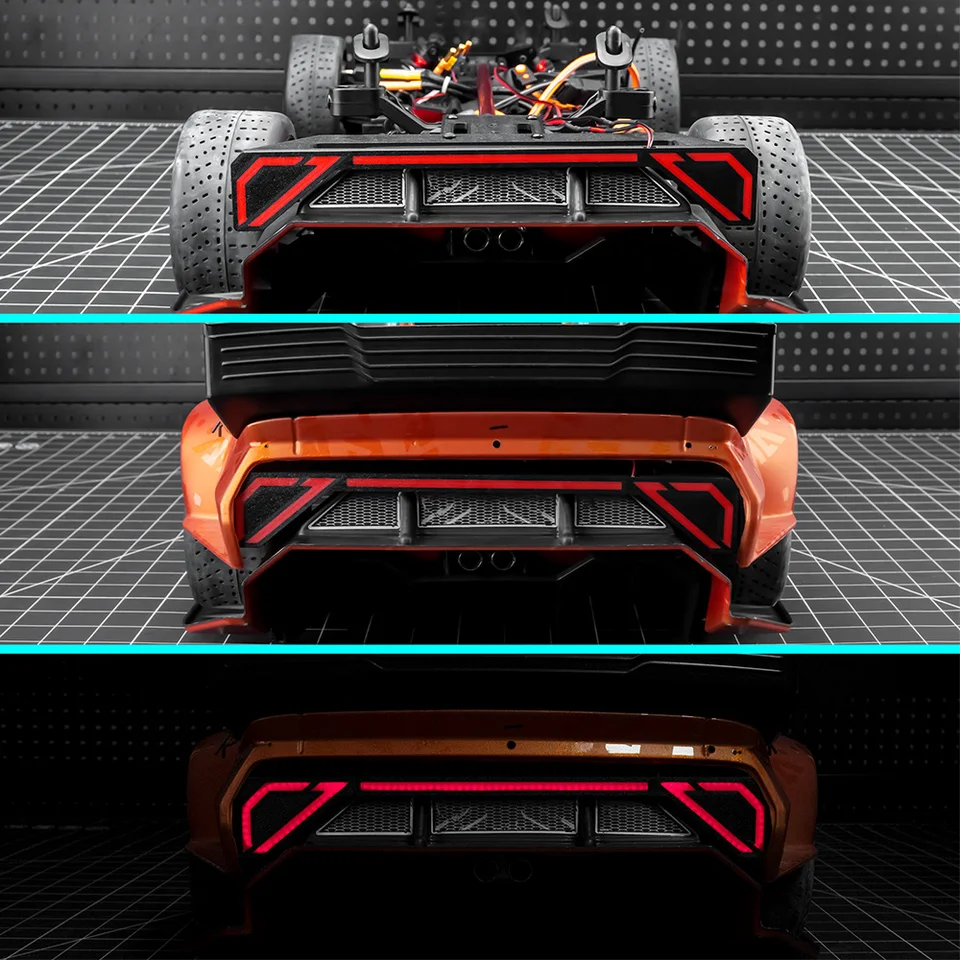 Kit Lumières LED Pour FELONY 6S – Avant, Arrière, Latéral – Plastique Durable – Installation Facile – 1/7 Muscle Car