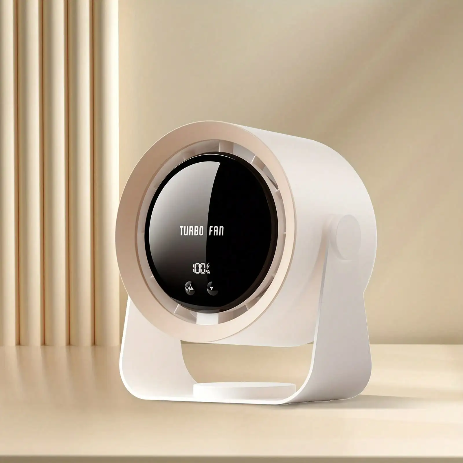 Fashionable USB Charging Fan, Digital Display 100 Speed High-Speed Turbo Strong Fan, Adjustable Hanging And Standing Fan, Strong Wind Speed, Fast Cooling And Refreshing All Summer, Wall Mounted Desktop Ceiling Fan