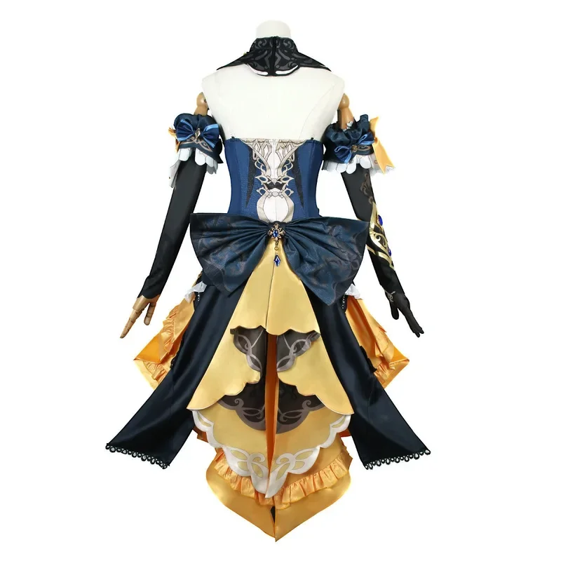 HN8 ナヴィアコスプレ衣装原神インパクトカーニバル制服ウィッグアニメハロウィンコスチューム女性ゲーム Figures8…Gf