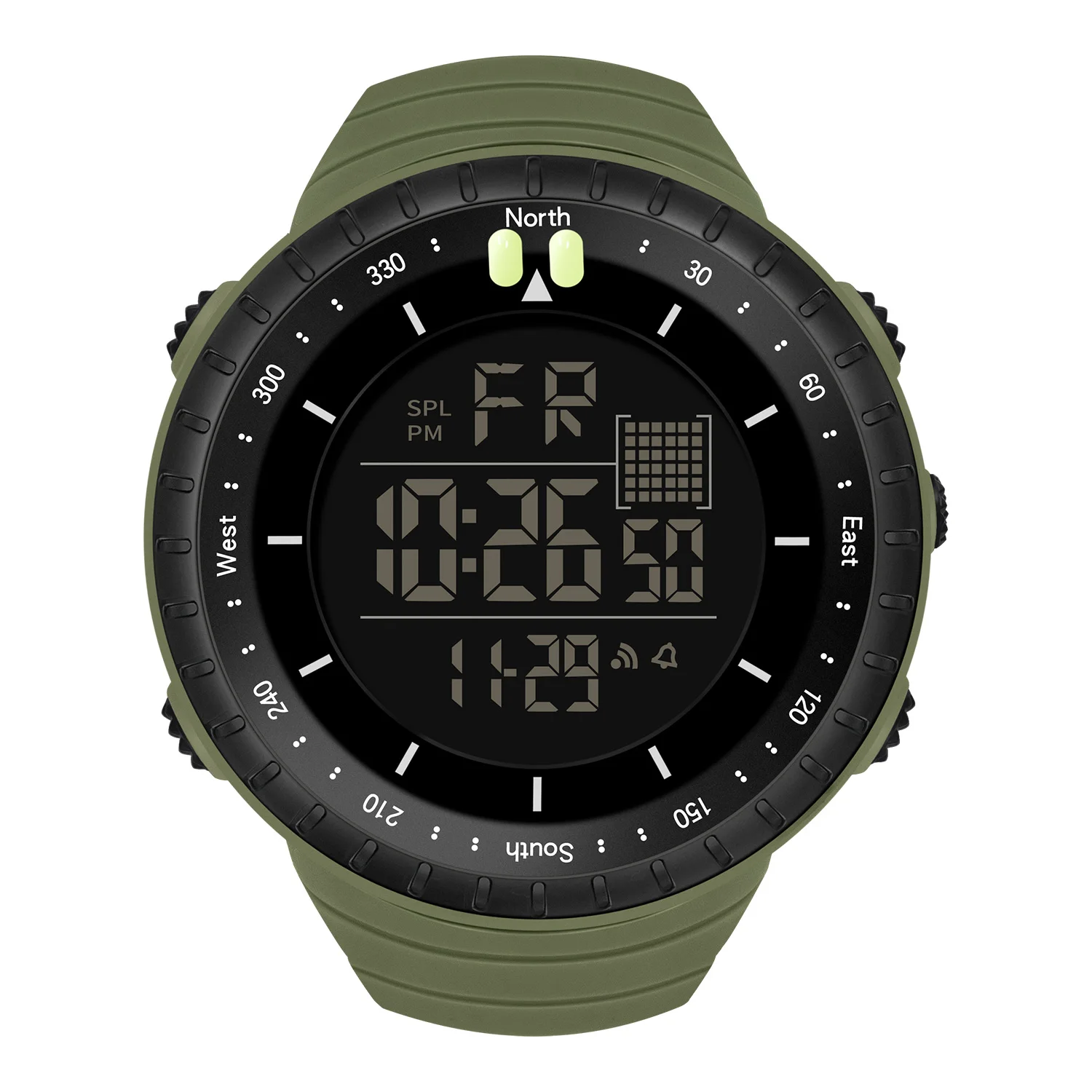 Men's Outdoor Sports Watch SYNOKE Brand 50M Waterproof Chronograph Luminous Multi-function Digital Watch Men's Military Watch