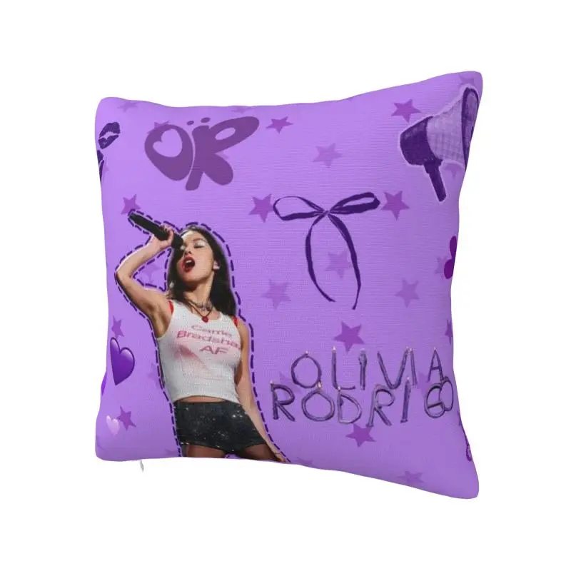 Custom O-Olivia And R-Rodrigo Cushion Cover Sofa Home Decorative Square Pillow Cover