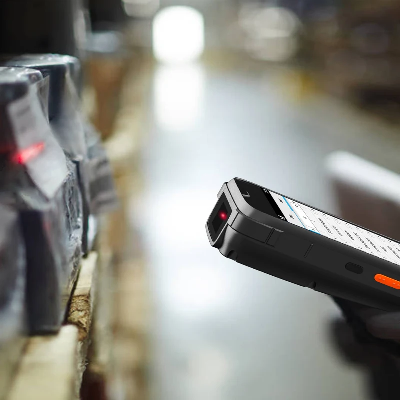 Lector inalámbrico de mano Android Rfid Uhf 860-960 Mhz lector de tarjetas de Control de acceso escáner de inventario de 5,5 pulgadas para almacén