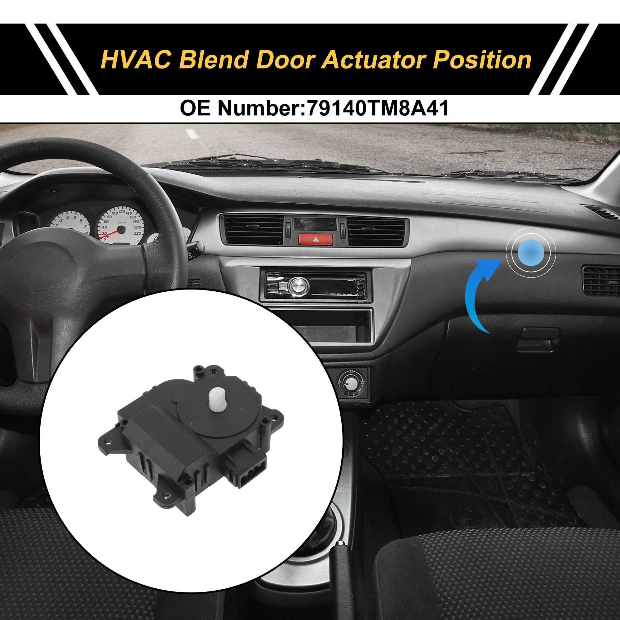 

UXCELL HVAC Heater Blend Door Actuator for Honda Insight 2010-2014 No.79140TM8A41