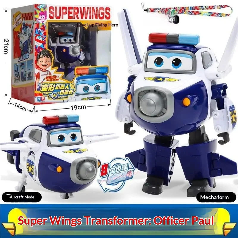 Auldey Super Wings Bucky Transformerende Robot Actiefiguur Deformatie Mecha Model Beweegbare Gewrichten Bureau Collectie Decor Speelgoed