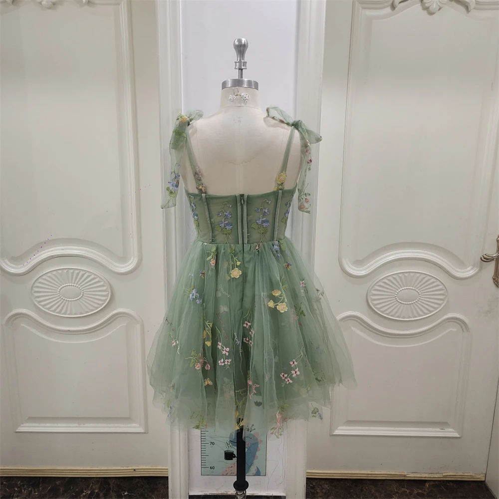 ZJ4013 2025 여름 신상 유럽 및 미국 외국 무역 이브닝 드레스 여성 의류 스트랩리스 섹시 자수 레이스 드레스