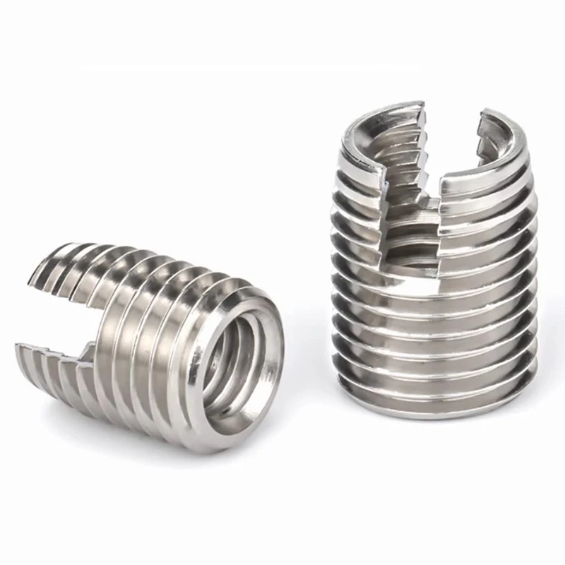 70pc/lot M2,M2.5M3,M4,M5,M6,M8 Stainless steel Self tapping Thread Insert Repair kit Self Tapping Screw Bushing Thread