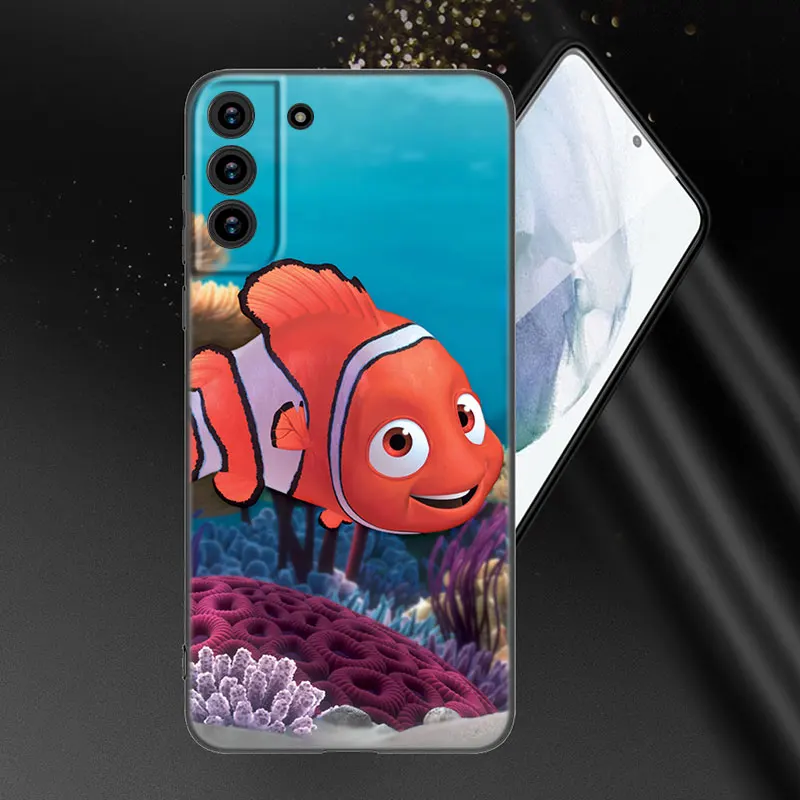 Finding Nemo Dory Phone Case For Samsung Galaxy S23 S21 S20 FE S24 S22 Ultra S10E S10 S9 S8 Plus Black Silicone Cover